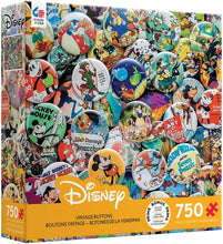 Load image into Gallery viewer, Ceaco Disney Collections Vintage Buttons Jigsaw Puzzle, 750 Pieces
