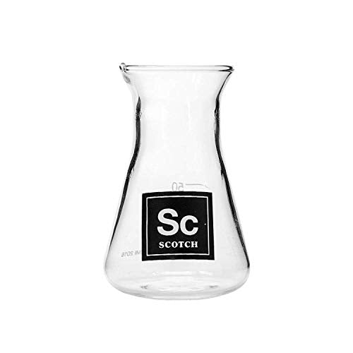 Drink Periodically Laboratory Erlenmeyer Flask Shot Glass: SCOTCH, 2.75 oz.