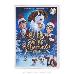 Elf on the Shelf Set: Light Tone Boy Elf, Totally Tubular, St. Bernard,St. Bernards DVD & SEAP Kit