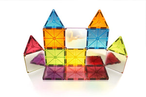 MAGNA - TILES Stardust Set, The Original Magnetic Building Tiles for Creative Open-Ended Play, Educational Toys for Children Ages 3 Years + (15 Pieces Including Glitter and Mirrors)