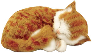 Perfect Petzzz Original Orange Tabby Lifelike Breathing Stuffed Toy Cat Plush
