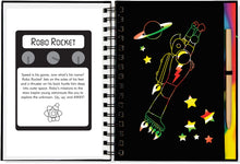 Load image into Gallery viewer, Scratch and Sketch Robots - Trace Along (Scratch &amp; Sketch) Hardcover-Spiral