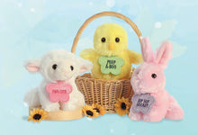 Load image into Gallery viewer, Aurora Set of 3: Spring Bits 5&quot; Chick, Lamb, and Bunny