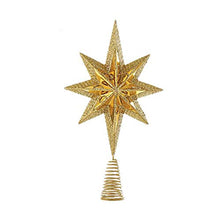 Load image into Gallery viewer, Kurt Adlery Mini Tree Christmas Decoration and Gold Tree-Topper Set