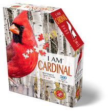 Load image into Gallery viewer, Madd Capp I AM CARDINAL Bird-Shaped Jigsaw Puzzle, 300 Pieces