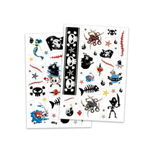 Load image into Gallery viewer, Djeco Pirates Temporary Tattoos