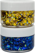 Load image into Gallery viewer, Galexie Glister Gliter Gel Duo - 24 Karat &amp; Blue Suede Shoes