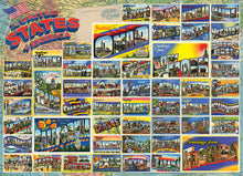 Load image into Gallery viewer, Cobble Hill Puzzles Vintage American Postcards 1000 Piece Collages &amp; Assortments Jigsaw Puzzle