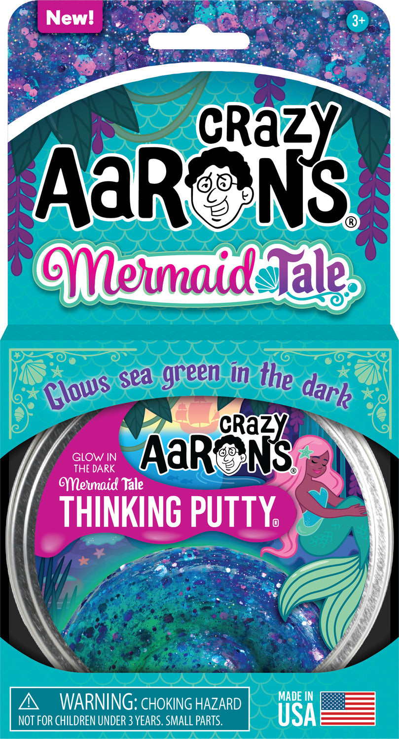 Crazy Aaron's Mermaid Tale Glow-In-The-Dark Thinking Putty