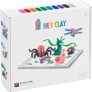Hey Clay Complete Starter Pack of 6 Colorful Modeling Air-Dry Clay for Kids with Interactive App