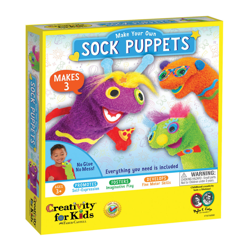 Faber-Castell Creativity for Kids Make Your Own Sock Puppets