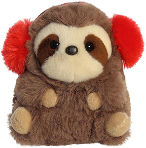 Aurora Winter Rolly Pets Assorted Stuffed Animal Bundle: Penguin, Sloth, and Wolf