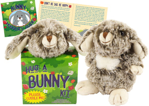 Peter Pauper Press Hug A Bunny Kit - Plush Toy Rabbit and Book