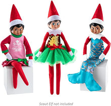 Load image into Gallery viewer, The Elf on the Shelf Claus Couture Set of 3: Merry Mermaid, Holly Days Dress, and Starry Night Gown