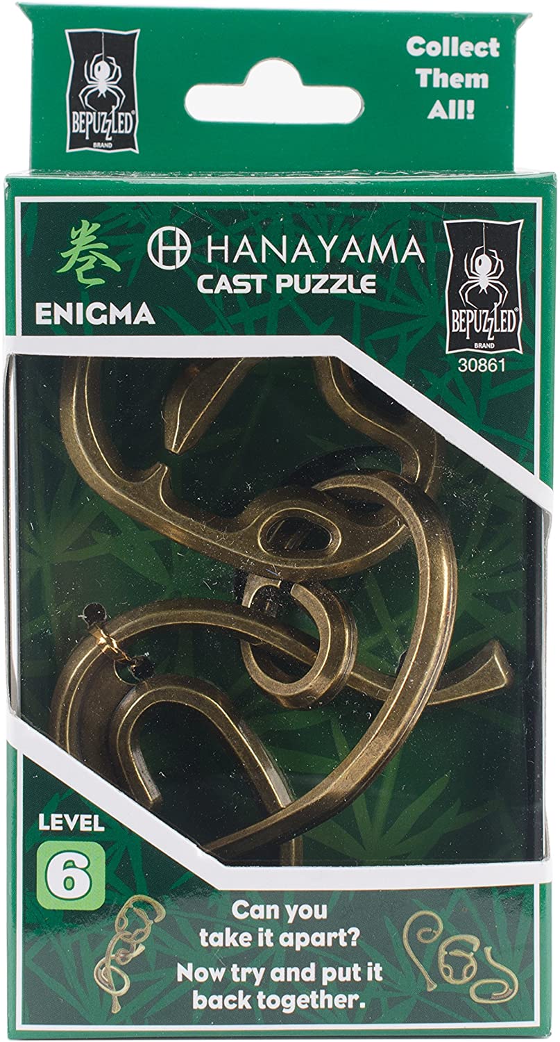 BePuzzled Hanayama Enigma Cast-Metal Brain Teaser Puzzle, Level 6