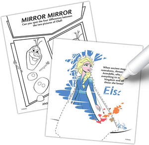 Bendon Disney Magic Ink Mess-Free Marker and Game Book, Set of 4 with Calendar Bag