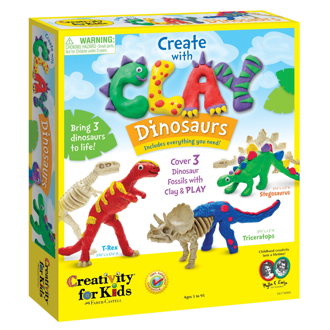 Faber-Castell Creativity for Kids Create with Clay Dinosaurs