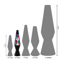Load image into Gallery viewer, Schylling Lava Lamp - Graffiti White//Clear Liquid/Black Base 14.5&quot;