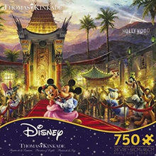 Load image into Gallery viewer, Ceaco Thomas Kinkade The Disney Collection Mickey and Minnie Hollywood Jigsaw Puzzle, 750 Pieces