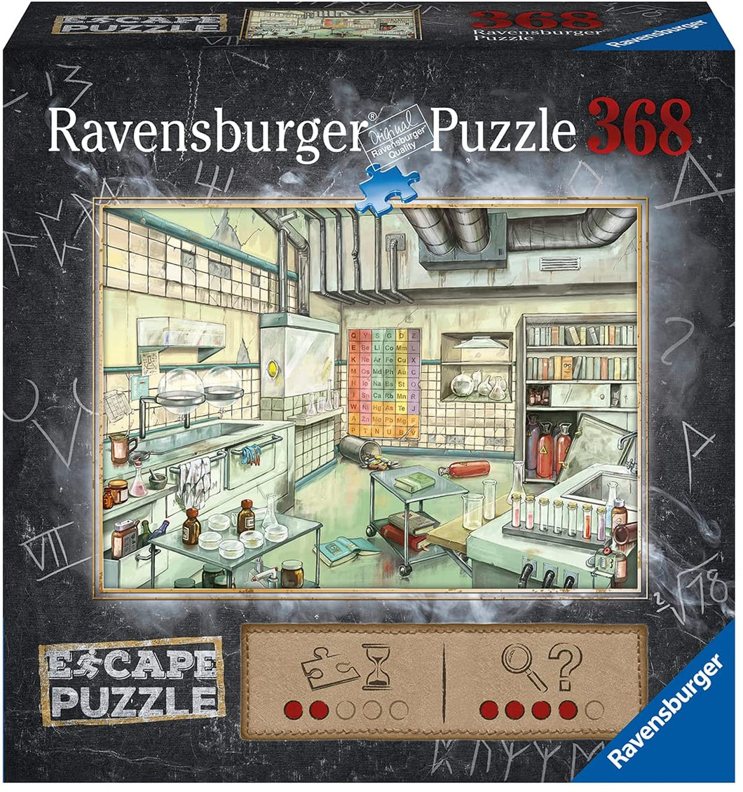 Ravensburger Escape Puzzle - The Laboratory 368 Piece Jigsaw Puzzle for Kids and Adults Ages 12 and Up