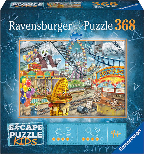 Ravensburger Escape Kids Puzzle - Amusement Park Plight 368 Piece Jigsaw Puzzle for Kids and Adults Ages 12 and Up
