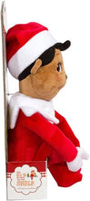 Load image into Gallery viewer, The Elf on the Shelf: A Christmas Tradition - Brown Eyed Boy and Brown Eyed Girl 17&quot; Plushee Pals Set with Zippered Joy Bag