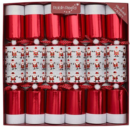 Robin Reed English Holiday Christmas Crackers, Pack of 6 x 13