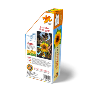 Madd Capp I AM SUNFLOWER Floral-Shaped Jigsaw Puzzle, 350 Pieces