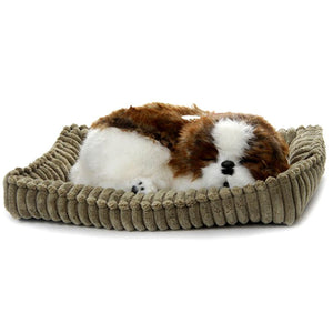 Perfect Petzzz Shih Tzu Realistic, Lifelike Stuffed Interactive Pet Toy, Companion Dog with Synthetic Fur