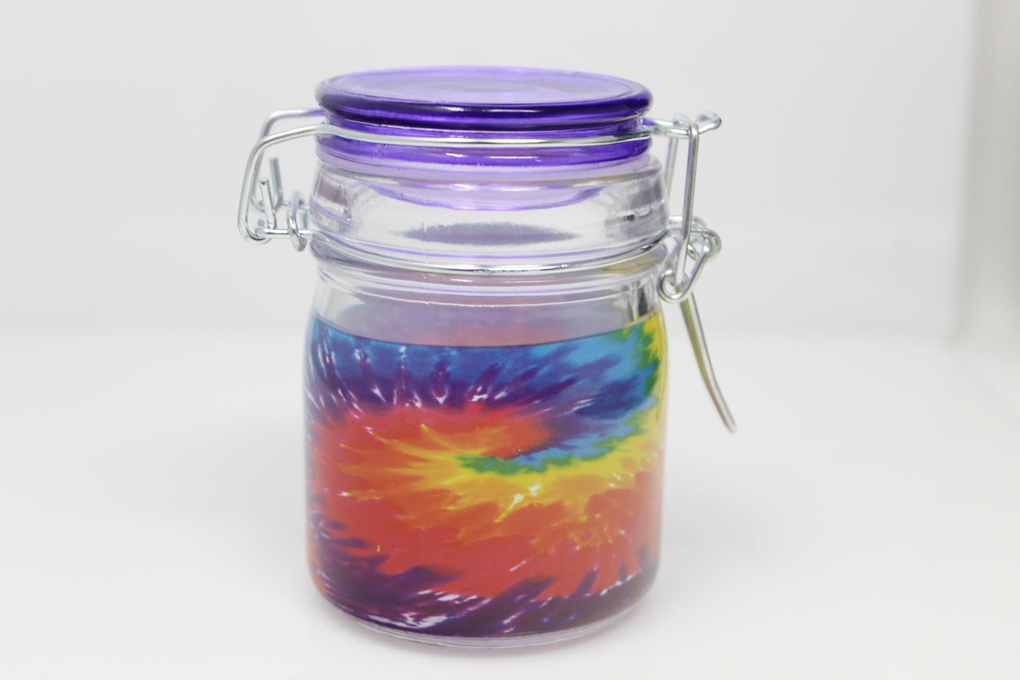 Airtight Glass Storage Jars, Set of 3: Tie Dye - MINI