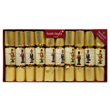 Load image into Gallery viewer, Robin Reed English Holiday Christmas Crackers, Pack of 10 x 8.5&quot; - Traditional Nutcracker