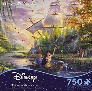 Ceaco Thomas Kinkade The Disney Collection Pocahontas Jigsaw Puzzle, 750 Pieces