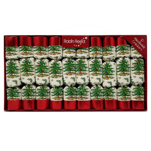 Robin Reed English Holiday Spode Christmas Crackers, Set of 10 (8.5")