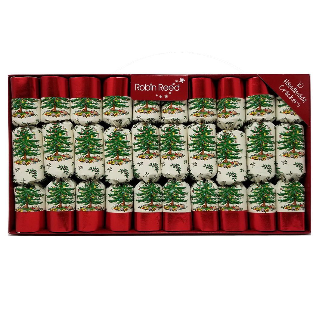 Robin Reed English Holiday Spode Christmas Crackers, Set of 10 (8.5