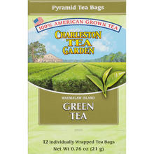 Load image into Gallery viewer, Charleston Tea Garden Wadmalaw Island Green Tea Pyramids 12 Teabags