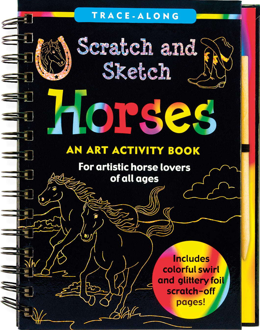Scratch & Sketch Horses (Trace-Along) Hardcover