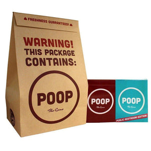 POOP: Brown Bag Combo with Original Game and Public Restroom Edition
