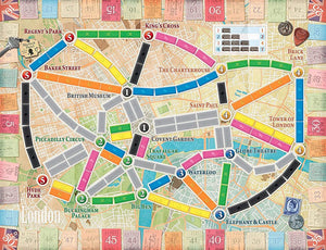 Ticket to Ride London Family Board Game Bus Game Ages 8+ For 2 to 4 players