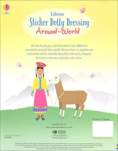 Usborne Sticker Dolly Dressing Around the World Activity Book