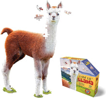 Load image into Gallery viewer, Madd Capp Puzzles Jr. - I AM LiL&#39; LLAMA Animal-Shaped Jigsaw Puzzle, 100 Pieces