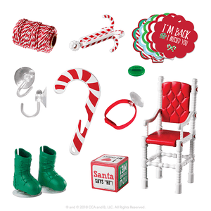 The Elf on the Shelf Papercraft Prop 2-Pack: Elves at Play Scout Elf Toolkit, Paper Crafts Project Kit, and Exclusive Joy Travel Bag