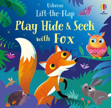 Load image into Gallery viewer, Usborne Lift-the-Flap Play Hide &amp; Seek with Fox Board Book