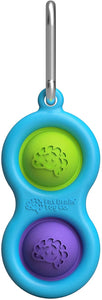 Fat Brain Toys Simpl Dimpl Color - Blue - Simpl Dimpl - Simple Dimple - New Bright Colors - Blue Mind & Body for Ages 3 and up