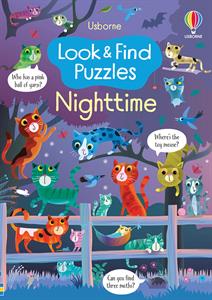 Usborne Look & Find Puzzles: Nighttime Paperback Book
