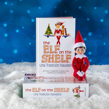 Load image into Gallery viewer, The Elf on the Shelf: UNA Tradición Navideña Spanish Language Book &amp; Blue-Eyed Girl Scout Elf