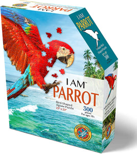 Madd Capp I AM PARROT Animal-Shaped Jigsaw Puzzle, 300 Pieces