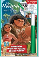 Load image into Gallery viewer, Disney&#39;s Moana Invisible Magic Ink and Sticker Set