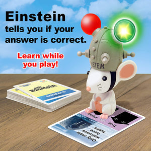 Dr. STEM Toys Ask Einstein Electronic Flash Cards - Kindergarten Skills Set Includes Interactive Mouse and One Hundred Flash Cards