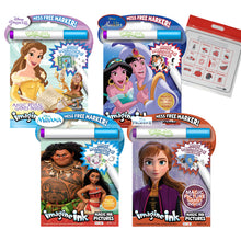 Load image into Gallery viewer, Bendon Disney Magic Ink Mess-Free Marker and Game Book, Set of 4 with Calendar Bag