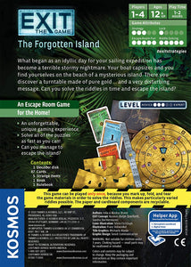 Exit: The Game - The Forgotten Island Card-Based at-Home Escape Room Experience for 1 to 4 Players Ages 12+